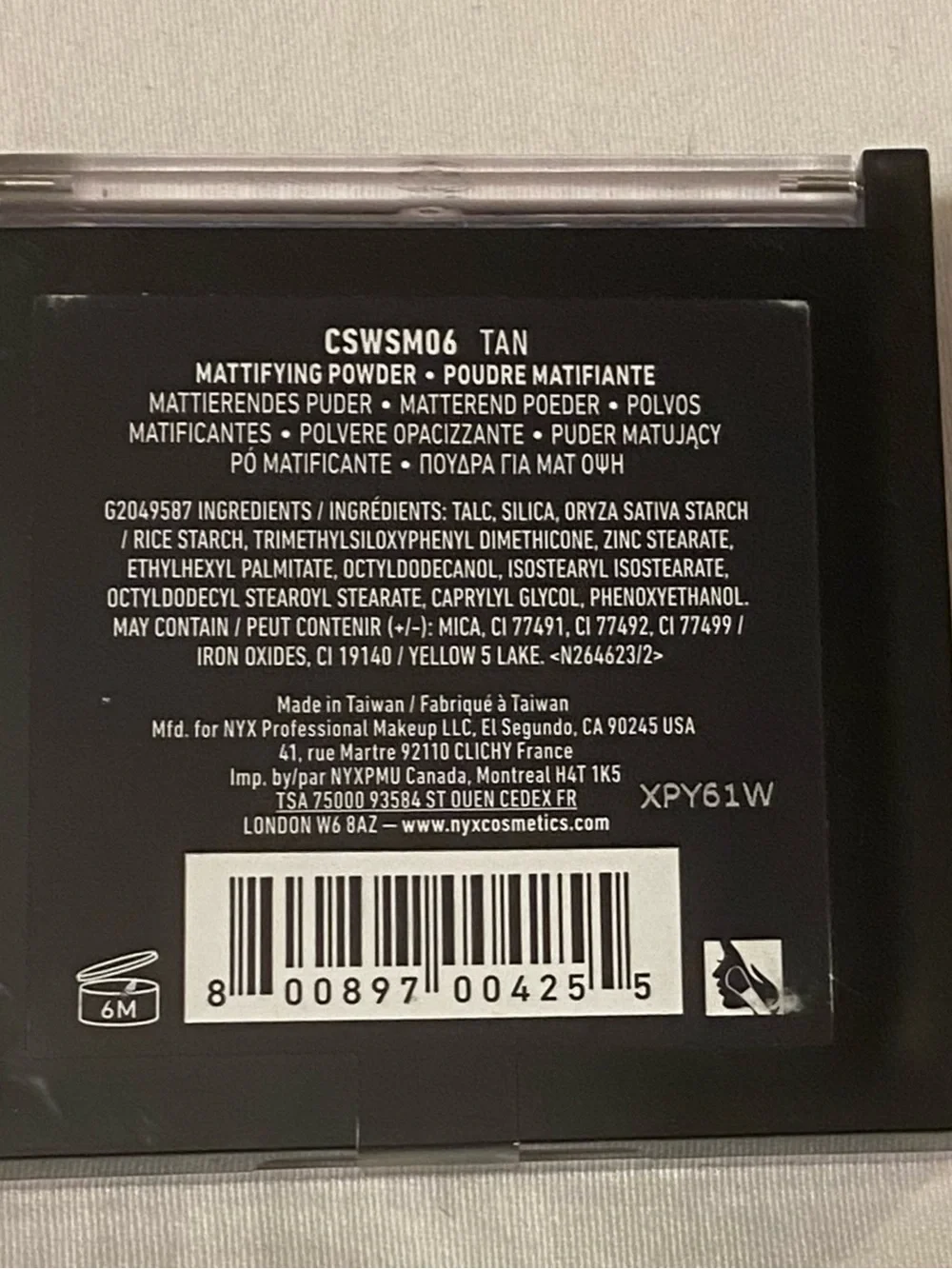 NYX Mattifying Powder in Tan